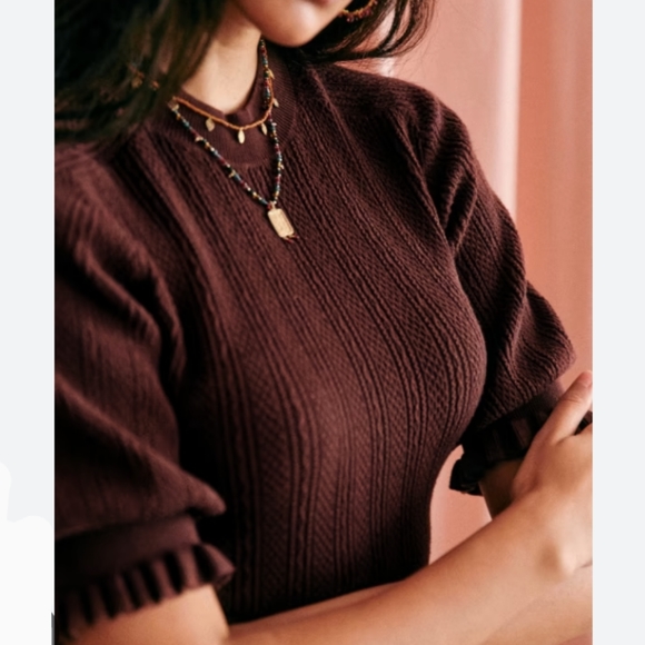 Sezane Sweaters - Sezane Adele Jumper Chocolate Brown XS NWT
